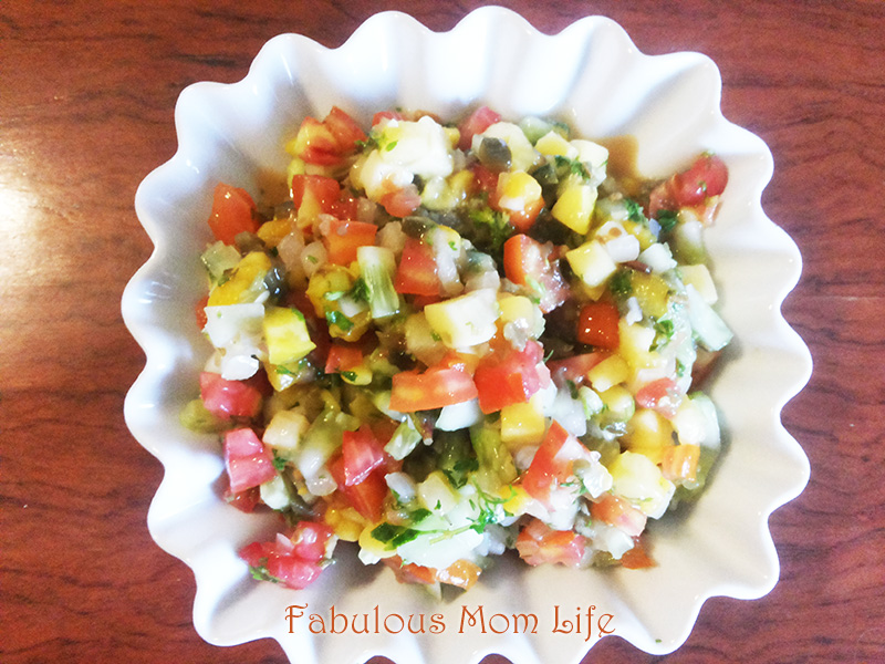 Tricolor Mango Salsa