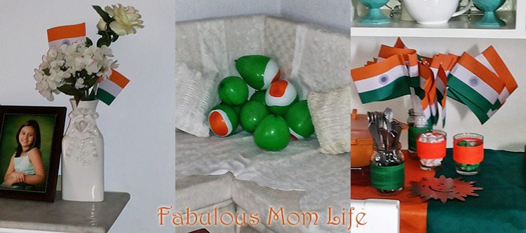 Indian tricolor party decor