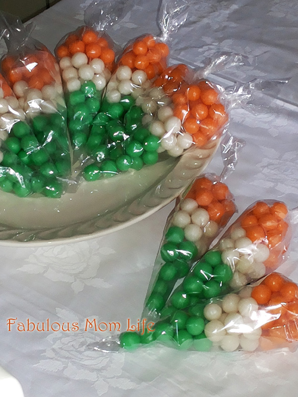 Tricolor party favors