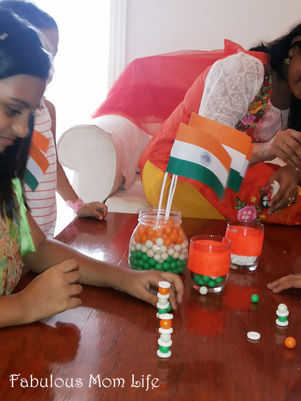 tricolor party polo mints stacking game