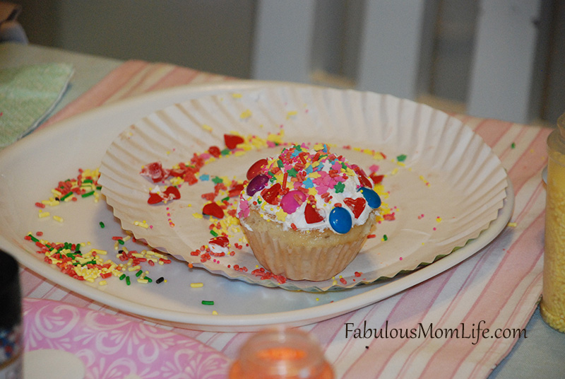 colorful cupcake decoration