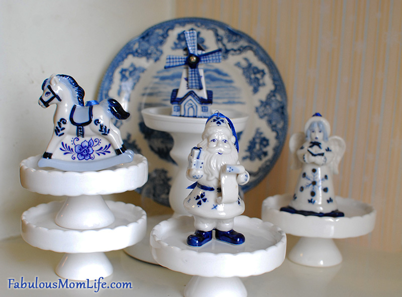 Kurt Adler Ornaments on Cupcake Pedestals - Displaying Collectibles