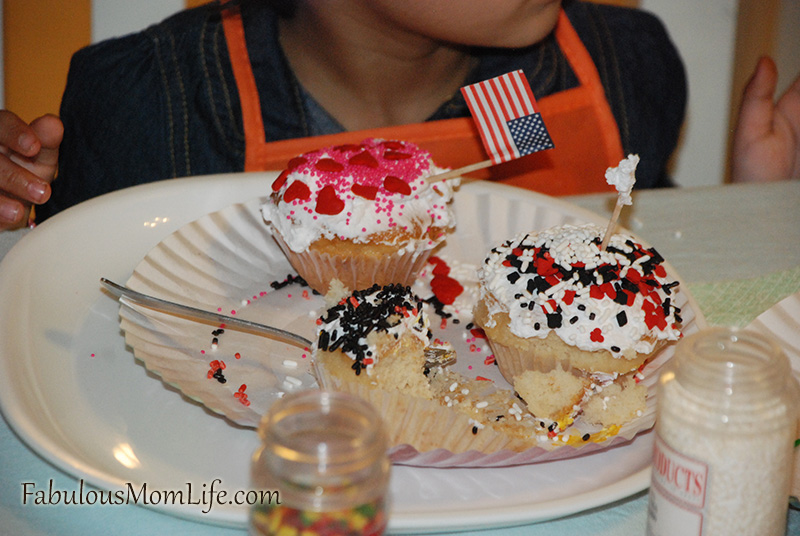 seasonal sprinkles cupcake