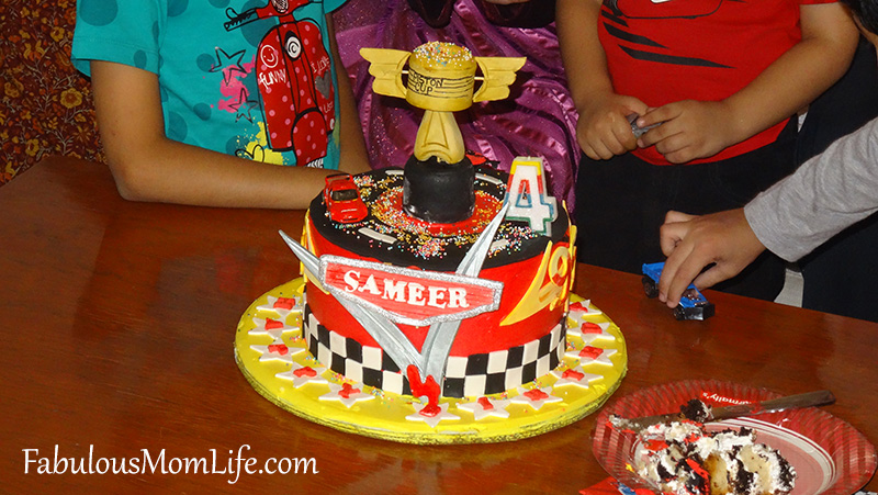 Pixar Cars themed birthday cake