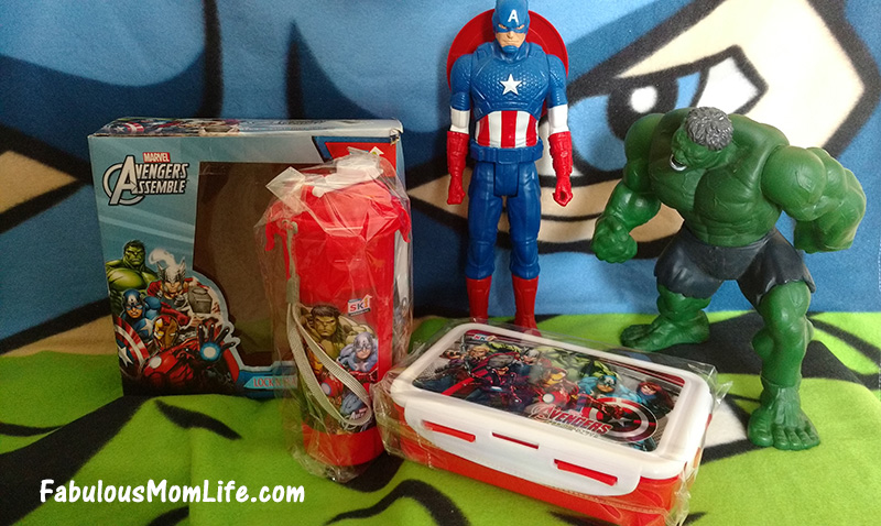 Avengers Lunch Box and Water Bottle Kit