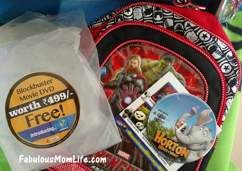 Avengers School Bag with Free DVD