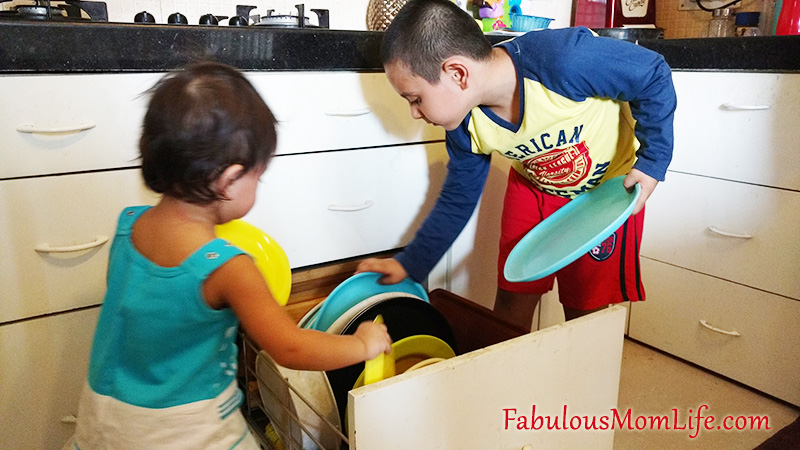 Gender Equality in Kids - My Boys shares housework with his siblings