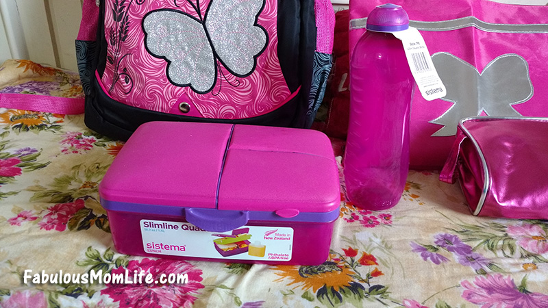 Sistema Quaddie Lunch Box and sipper bottle