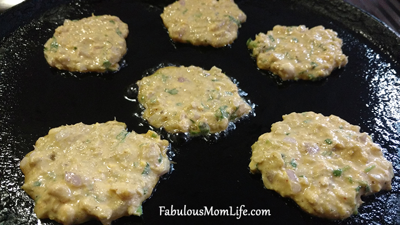 Corn Cutlets on the Griddle