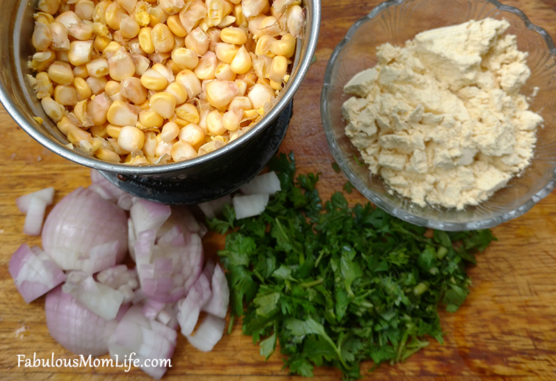 Corn Cutlets - Ingredients