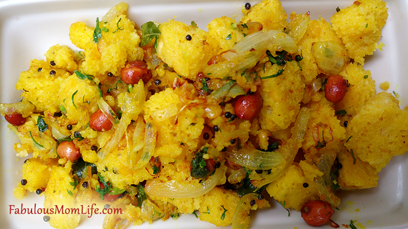 Fried Leftover Dhokla Snack Recipe