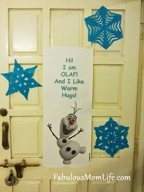 Frozen Party Olaf Door Decor