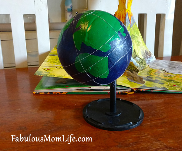 DIY 3D Globe Model for School Project