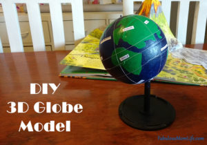 DIY 3D Globe Model for School Project