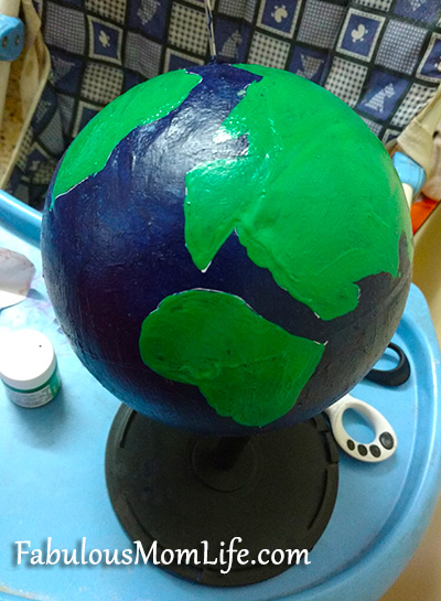 DIY 3D Globe Model for School Project