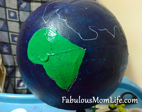 DIY 3D Globe Model for School Project