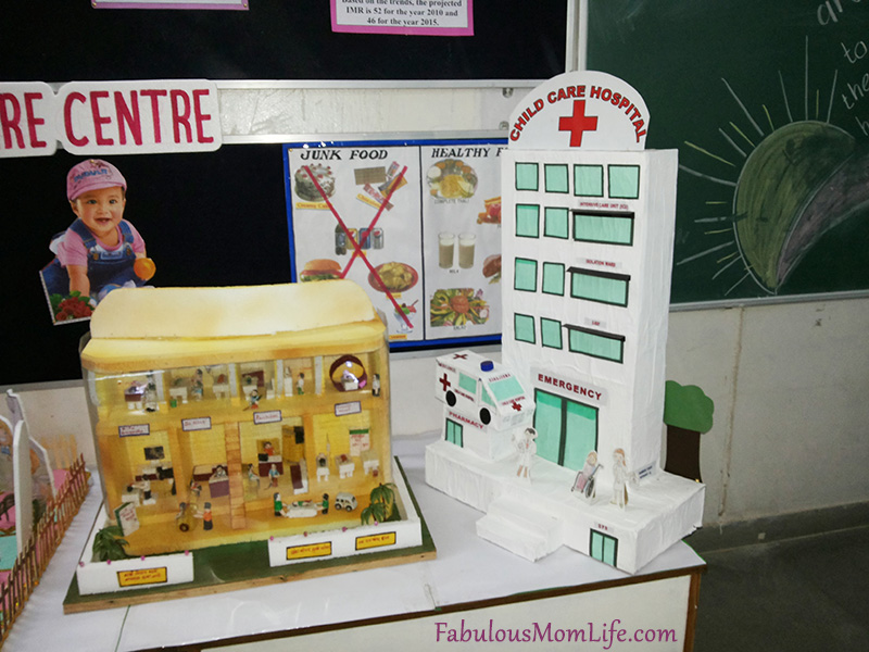 hospital models at school exhibition