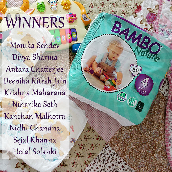 Bambo Nature Giveaway Winners