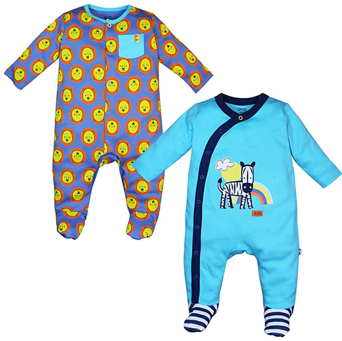 FS Mini Klub Mothercare Footed Fleece Sleepers/Sleepsuits