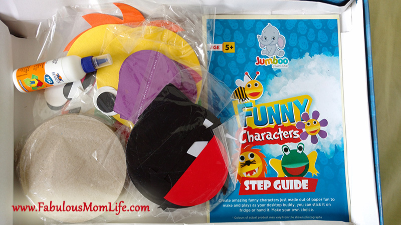 Jumboo Funny Characters DIY Craft Kit Contents