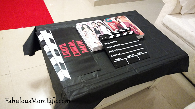Movie Awards Night/Red Carpet Party Center Table Decor