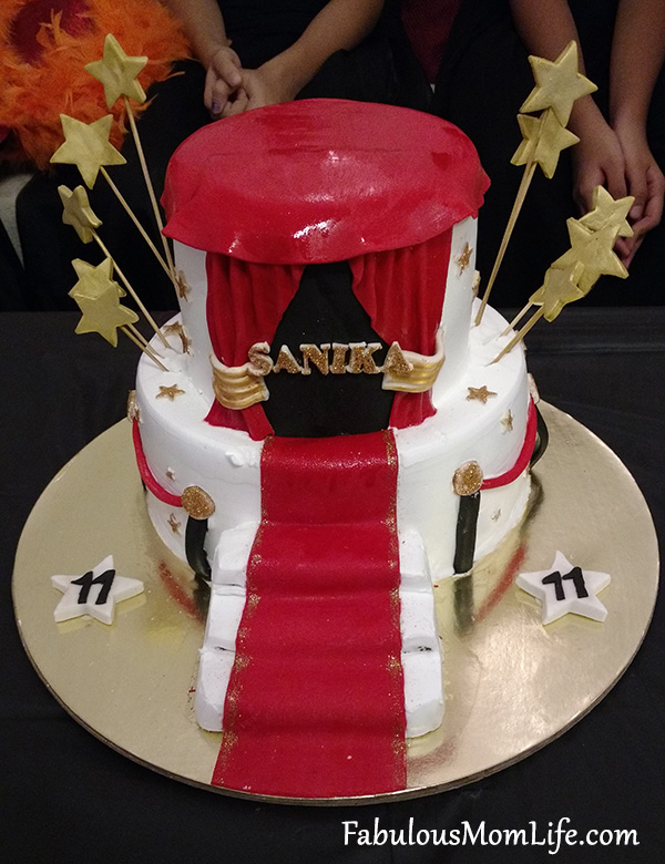 Movie Awards Night/Red Carpet Themed Birthday Cake
