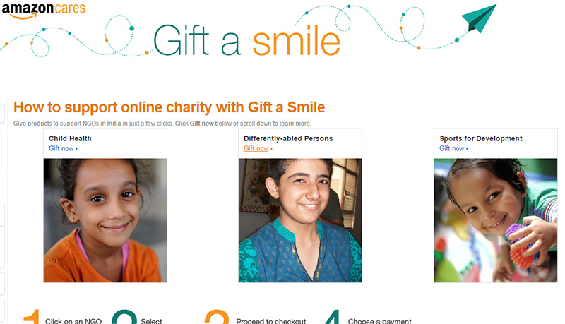 Amazon Cares - Gift a Smile