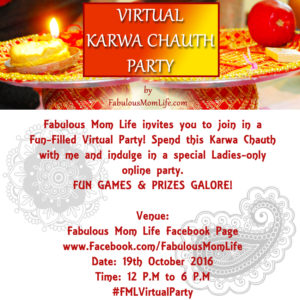 Virtual Karwa Chauth Party by FabulousMomLife.com #FMLVirtualParty