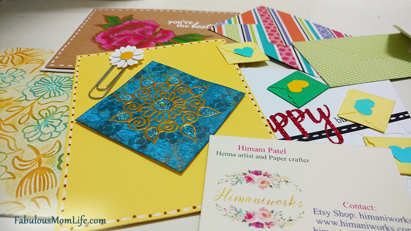 Handmade Cards by Etsy Seller Himani Patel of HimaniWorks