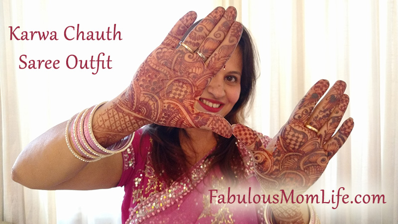 karwa chauth outfit mehandi / henna