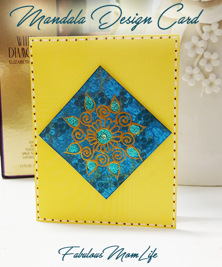 Mandala Design Handmade card by Henna Artist Himani Patel