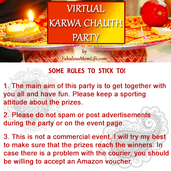 Rules - Virtual Karwa Chauth Party