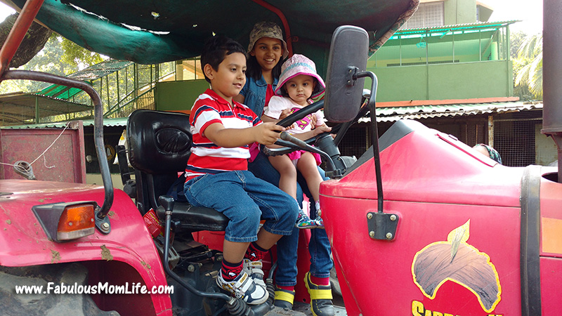 Kids Role Play at the Farm Tractor