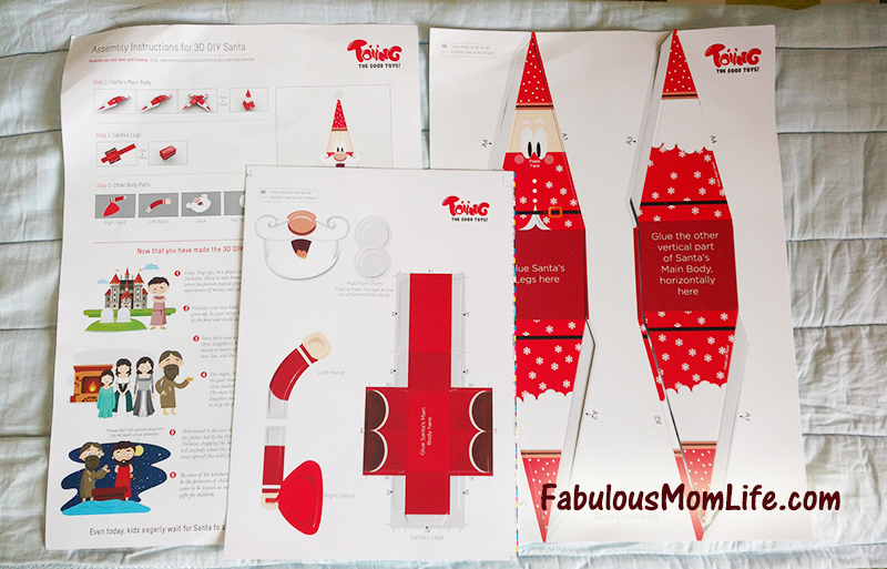DIY 3D Santa Claus Craft Kit by Toiing