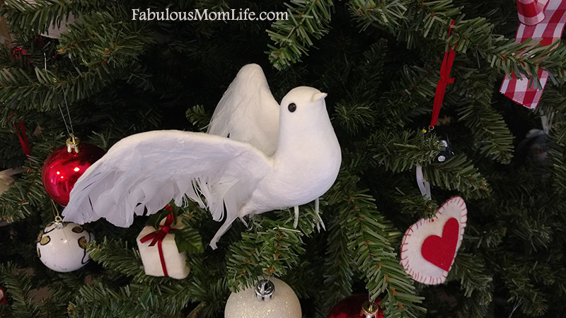 dove bird tree ornament