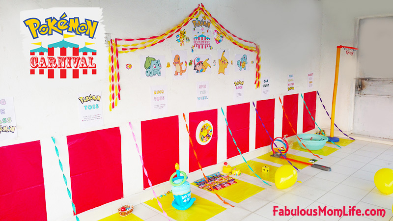 pokemon carnival birthday party decor 