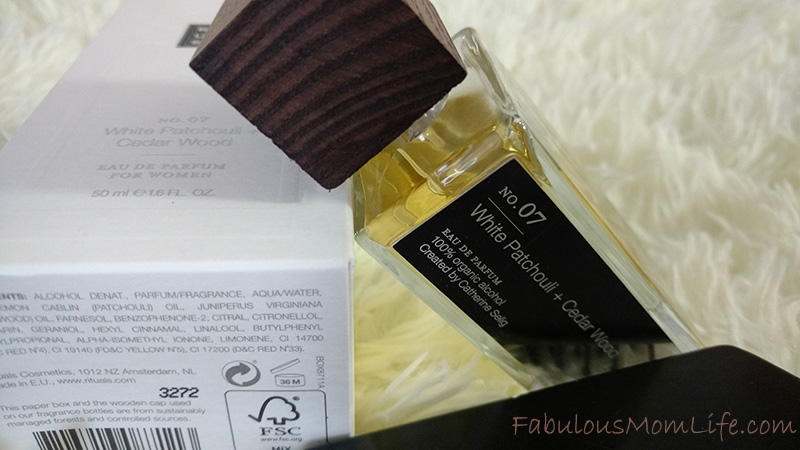 rituals no 07 white patchouli and cedar wood perfume review