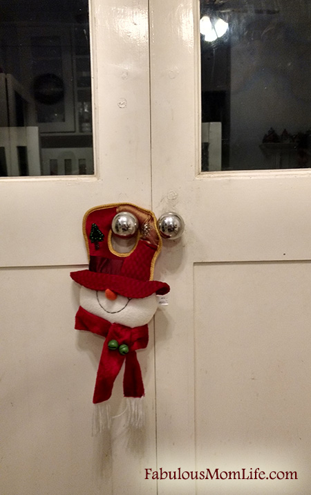 snowman door hanger