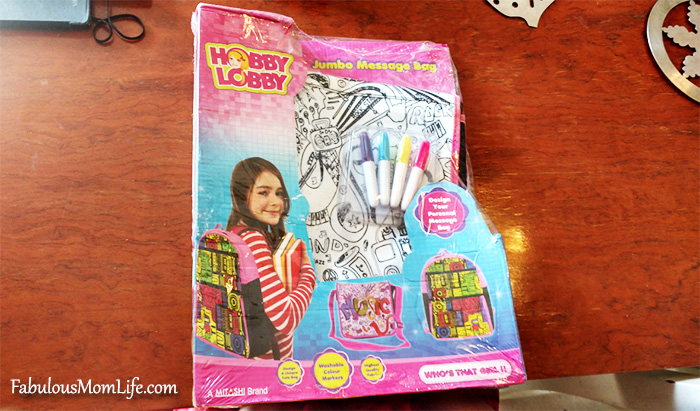Hobby Lobby DIY Message Bag Review