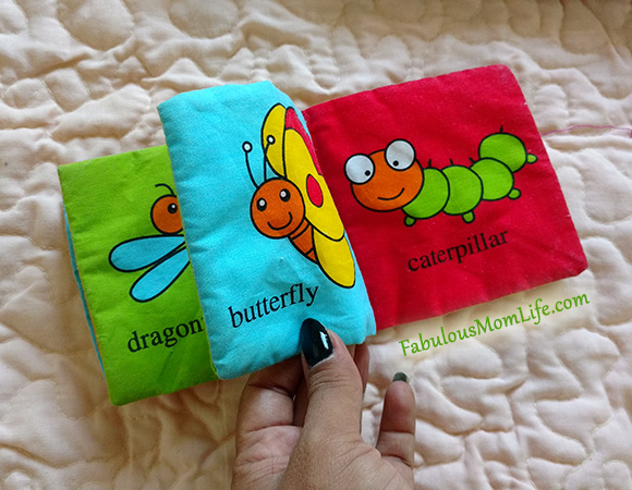 small crinkly cloth books