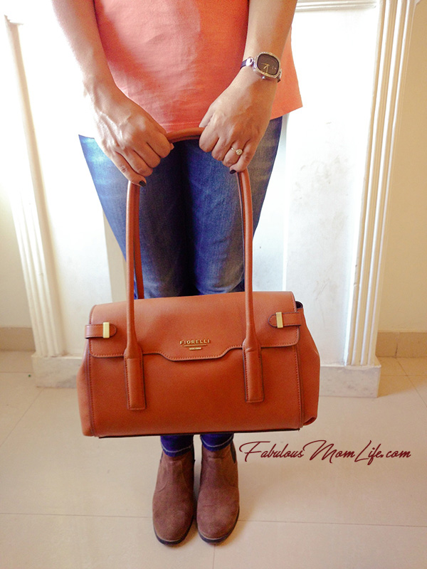 Tan Fiorelly Handbag and H & M Booties