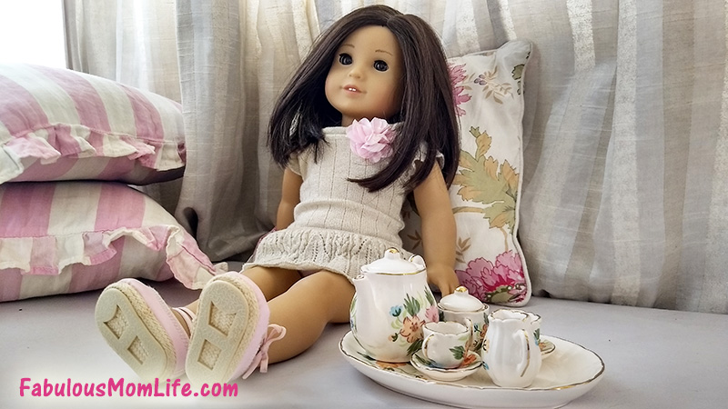 My American Girl Doll - brown hair and eyes and medium length straight, layered hair