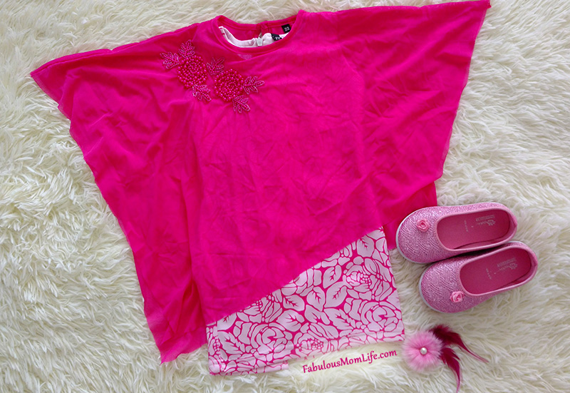 Pink Net Overlay Dress with Pink Shoes - Toddler Girl Party Fashion Outfit