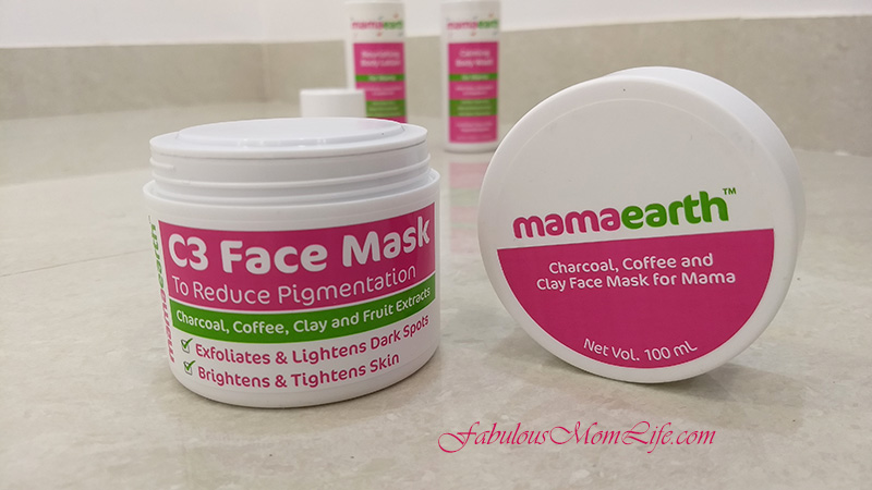 Mamaearth C3 charcoal face mask review