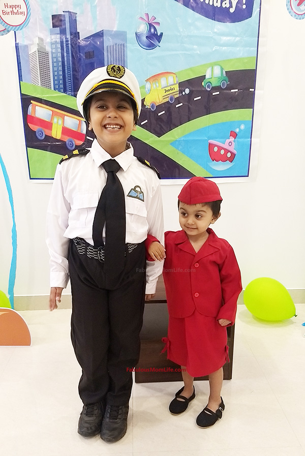 Around the World Birthday Party - Pilot and Air Hostess