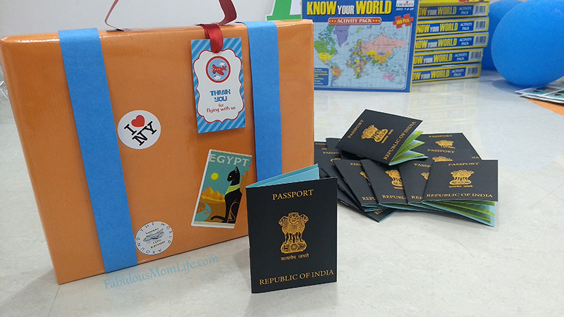 Passport Invitations for Around the World Birthday Party