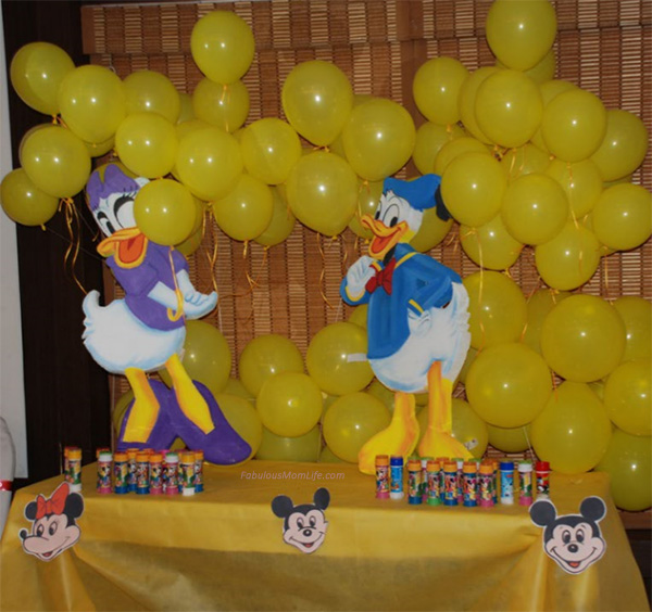 Donald Duck, Daisy - Bright Colored Decor for First Birthday