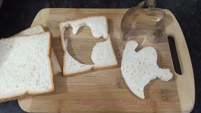Ghost Sandwiches - Easy Halloween party Food Ideas