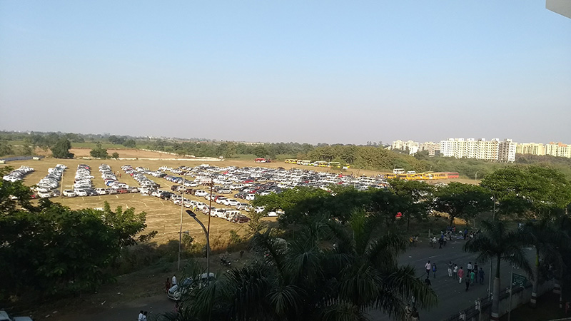 Parking at India vs Sri Lanka Test Match VCA Jamtha Nagpur