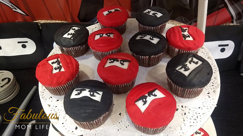 Ninja Birthday Party Cupcakes